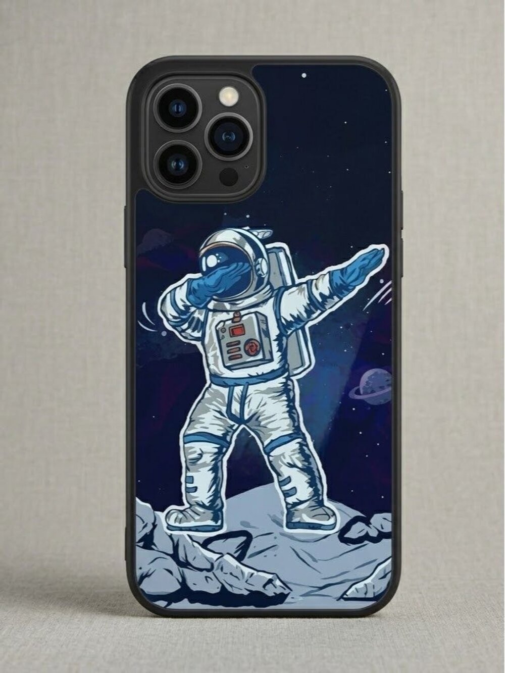 Dabbing Astronaut iPhone 13 Pro Case‎ Space Cosmic Galaxy Cover